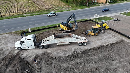 Truck, Excavator, ad Loader Backhoe